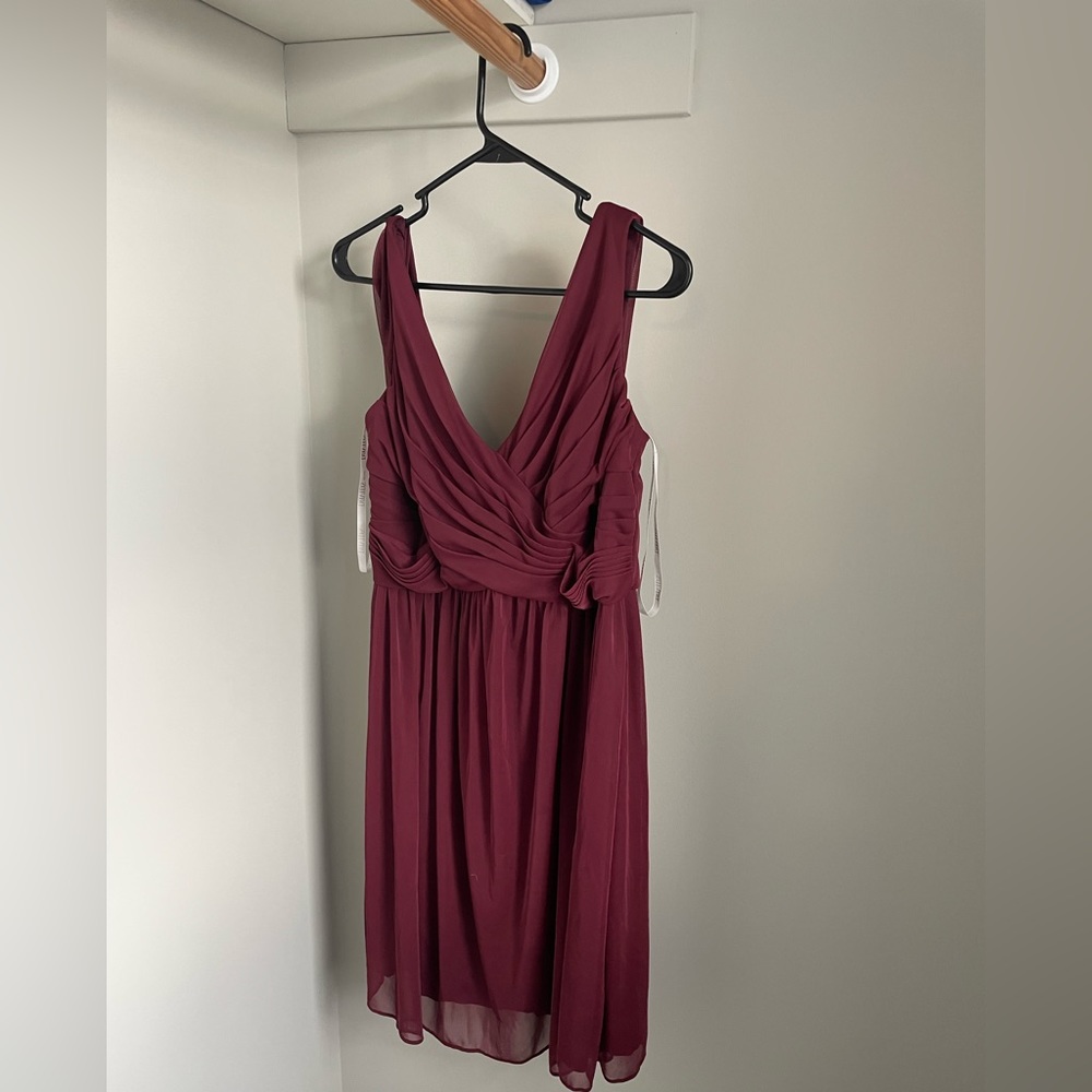 David’s Bridal Maroon Dress